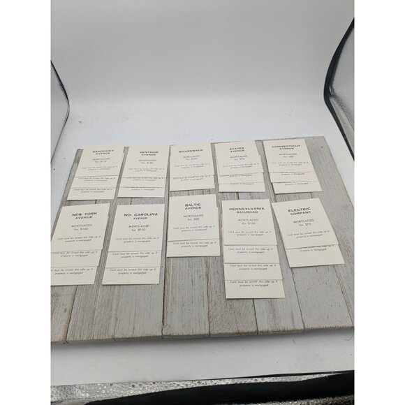 Vintage 1974 Monopoly Anniversary Edition Game Replacement Property Cards - Picture 4 of 6
